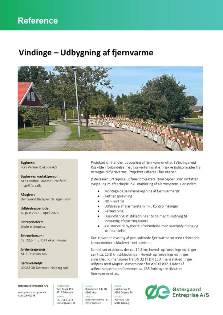thumbnail of Reference – Vindinge – Udbygning af fjernvarme