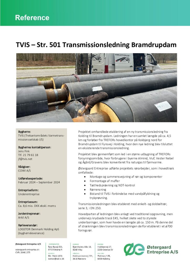 thumbnail of Reference – Str. 501 Transmissionsledning Bramdrupdam